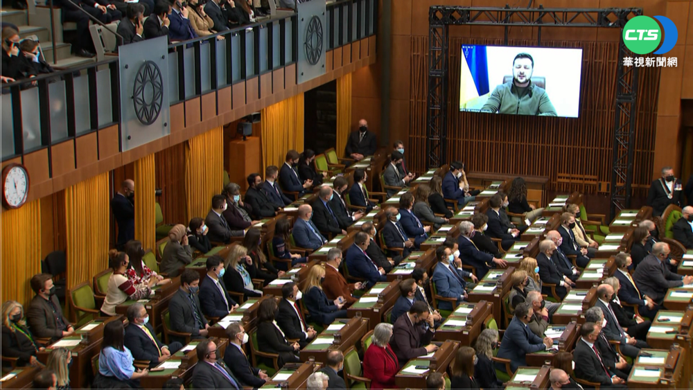 烏總統加國視訊演說 再求西方設禁飛區