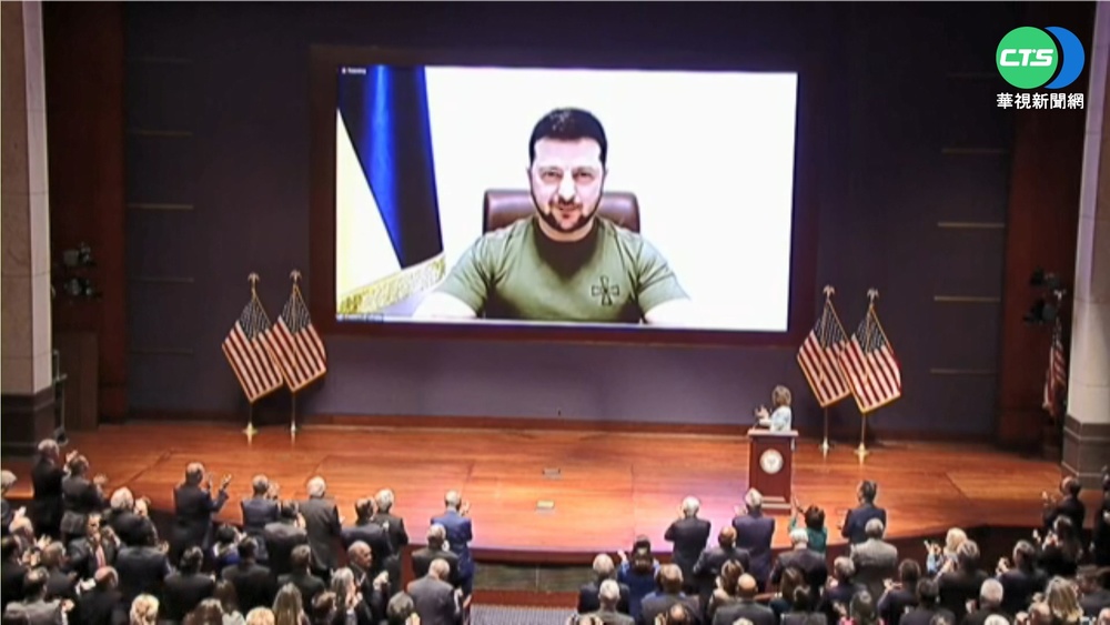 澤倫斯基視訊演說 喊話拜登"和平領袖"