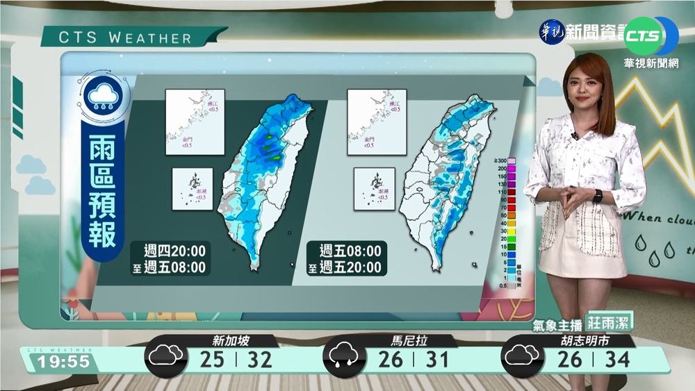 鋒面影響北部雨勢大 北涼南暖南北溫差大