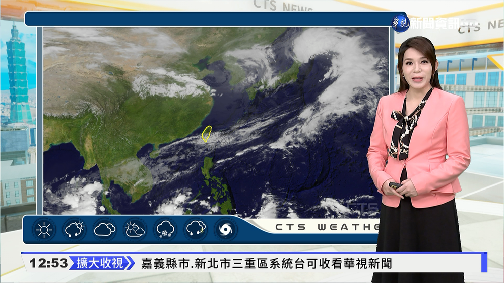 東半部沿海注意大雨 北海岸宜花沿海留意長浪