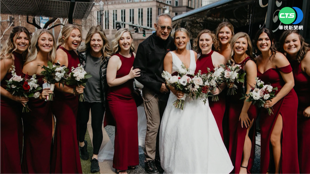 巧遇湯姆漢克斯夫婦 賓州新娘驚喜合照