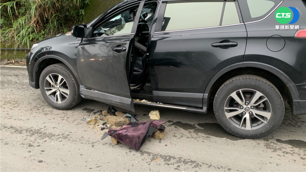 同地點1天2起 苗栗泰安落石砸車釀2傷