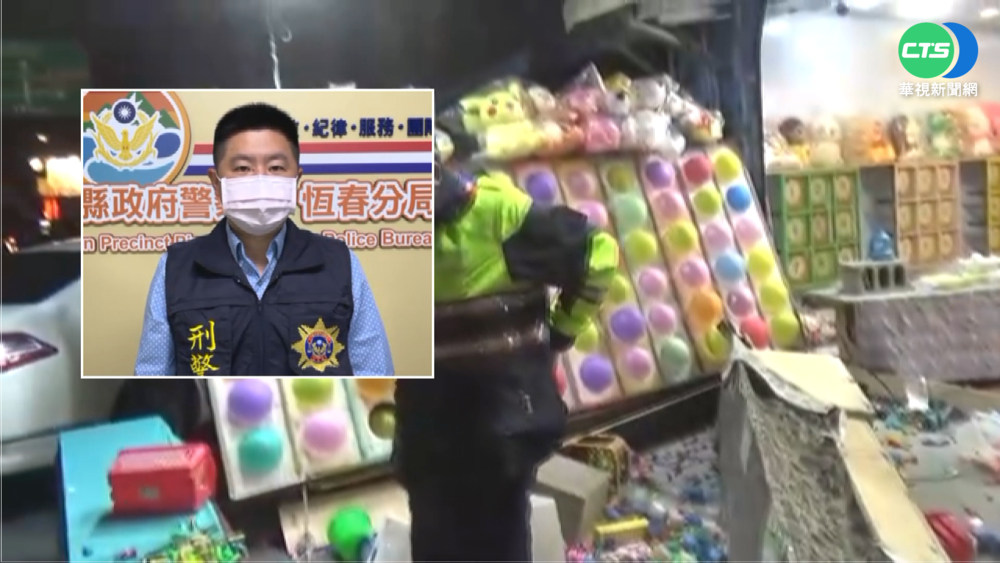 疑債務糾紛 墾丁大街8人持棒狠砸攤