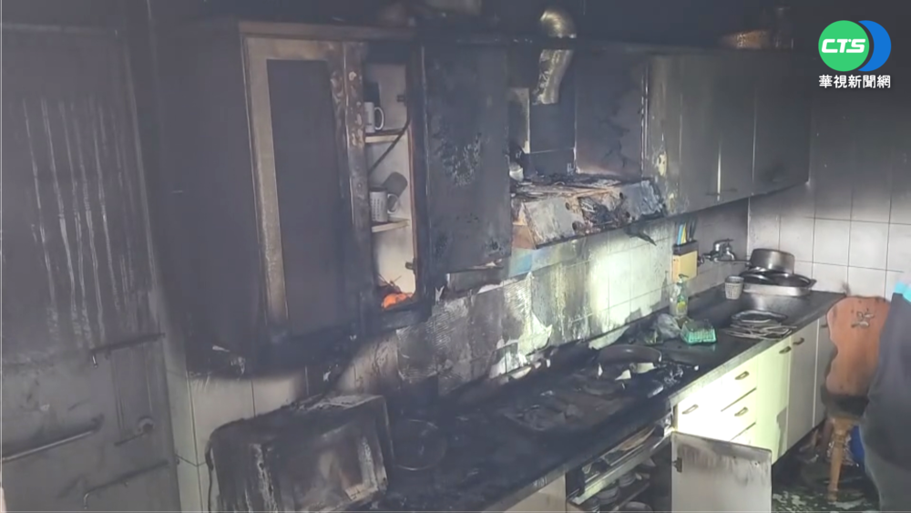 轟! 深夜煮食忘關瓦斯 兄弟遭濃煙嗆傷