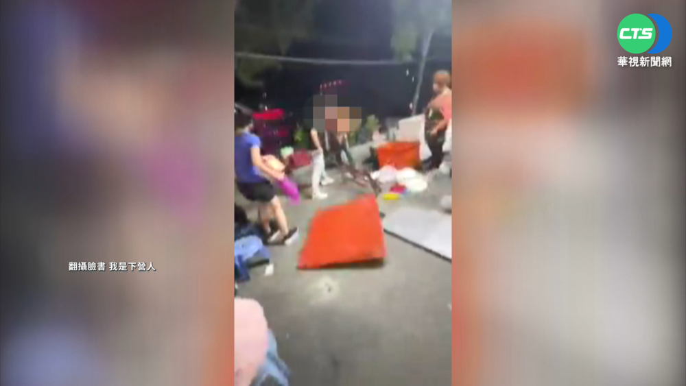 夜市染黑? 黑衣男收保護費勒脖翻桌