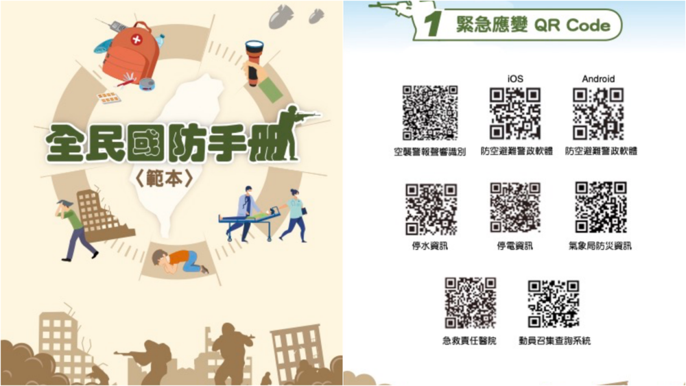 戰爭發生能做什麼準備？國防部編纂「全民國防手冊」