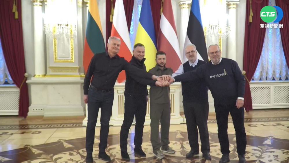 力挺烏克蘭! 波羅的海三國與波蘭總統訪烏