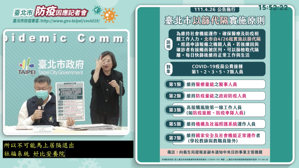 北市居隔破2萬 柯文哲將採取折衷方案 2方案並行