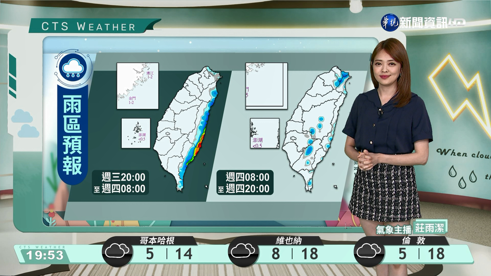 白天起東北風減弱　東邊零星雨、西邊晴
