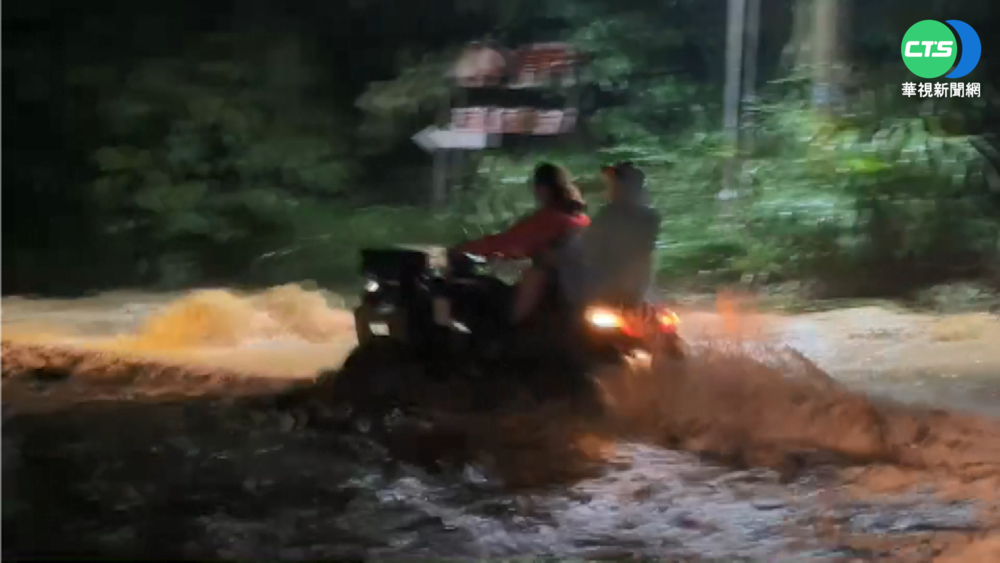 花東縱谷強降雨! 部分路段土石流阻交通