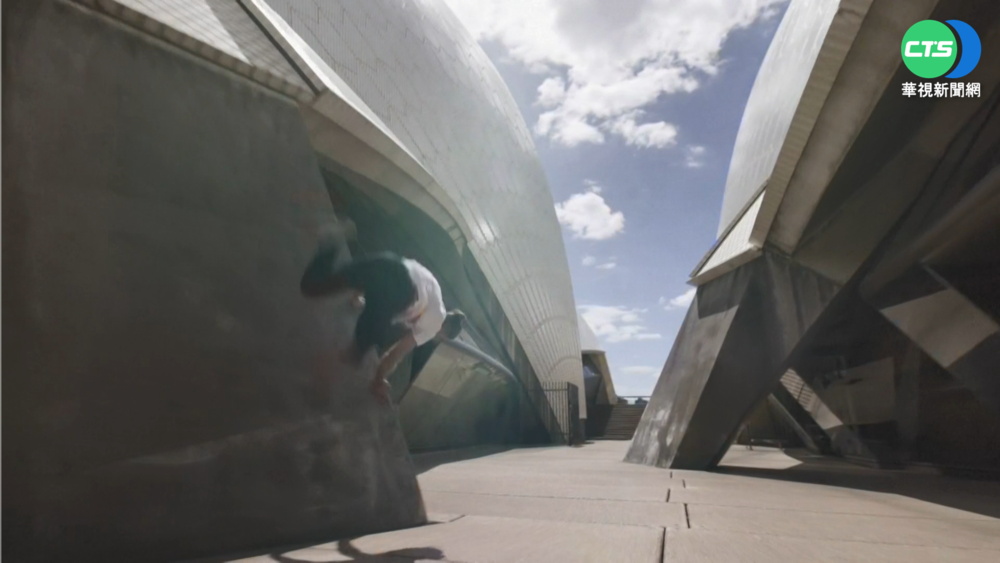 雪梨歌劇院成跑酷樂園! 澳選手大秀絕技