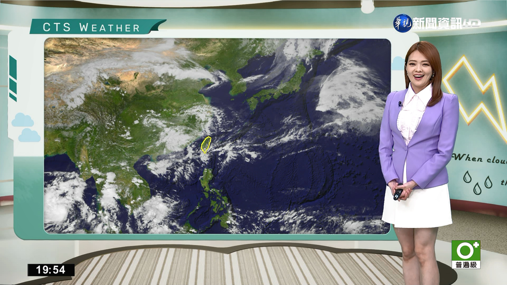 白天暖熱 東臺出現較大雨勢