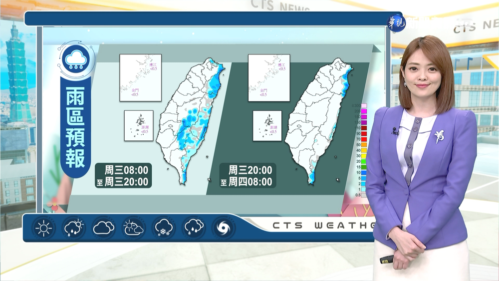 全台回溫好天氣 午後山區防雷雨
