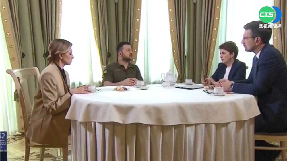 澤倫斯基偕妻受訪 甜蜜稱"在電視上約會"