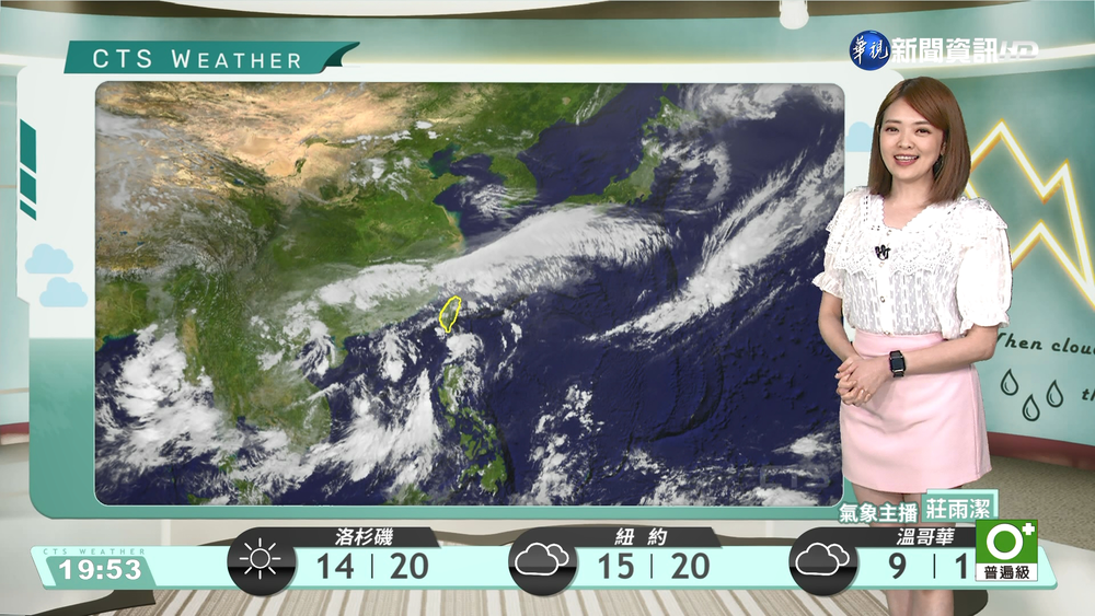 今晚起鋒面逼近 各地降雨機率增