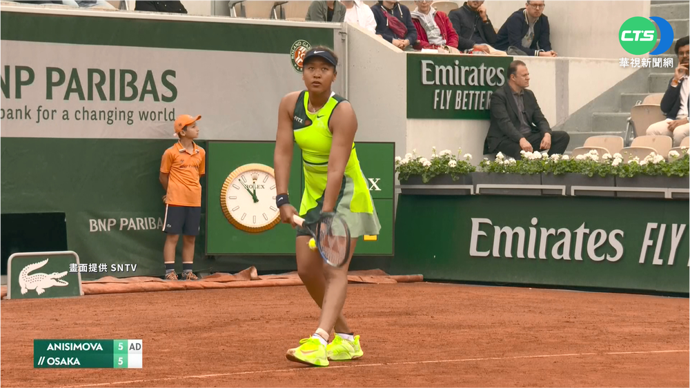 大坂直美重返法網失常 首輪直落二出局