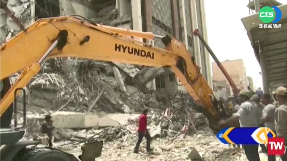 伊朗大樓倒塌 至少6死.80人埋瓦礫堆