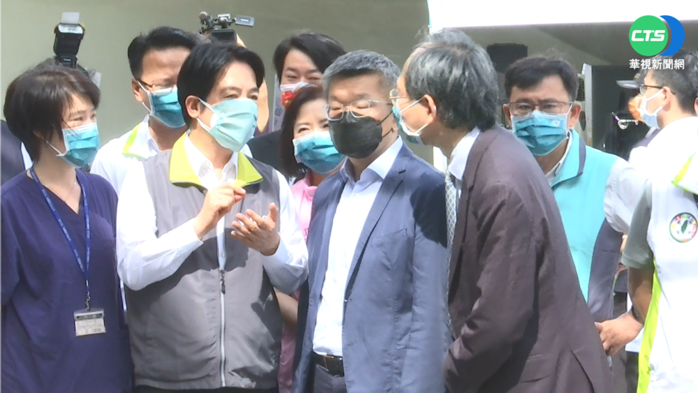 賴清德訪台中給藥得來速 盼24hrs及時治療