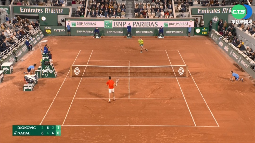 喬帥法網8強不敵納達爾 球拍砸網遭噓