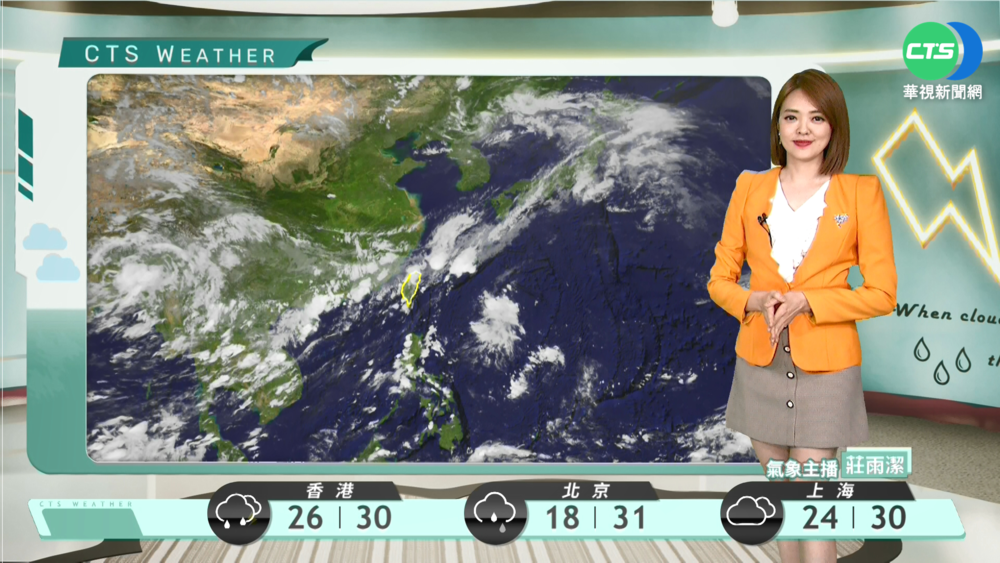 天氣不穩定 中部以北降雨較明顯