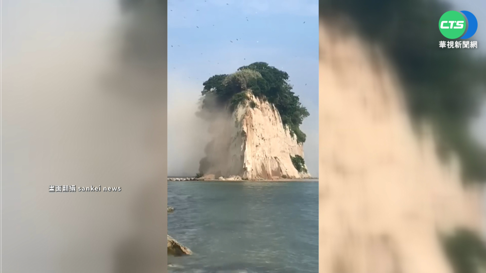 日本能登半島規模`5.4地震 震倒神社鳥居