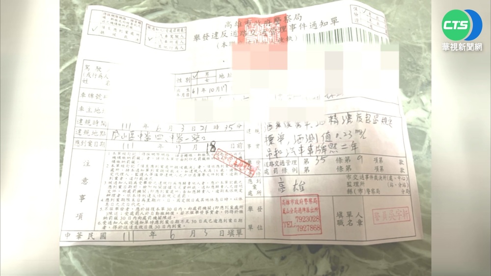 愛車借朋友竟酒駕 車主慘"連坐"車牌扣2年