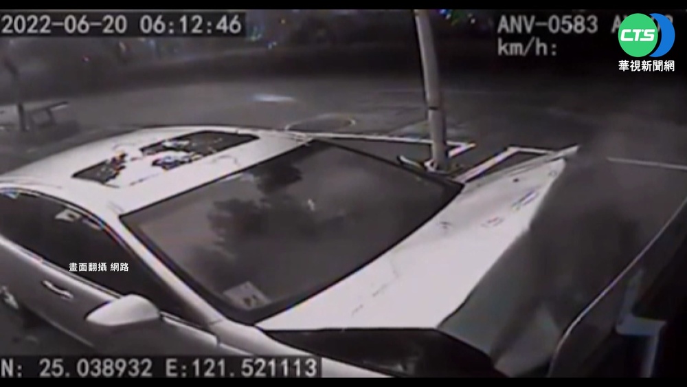 疑"毒駕肇禍" 男開車撞傷路邊清潔員