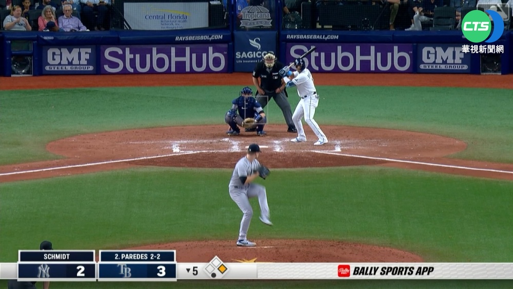 棒打洋基王牌左投 光芒小將單場3響砲