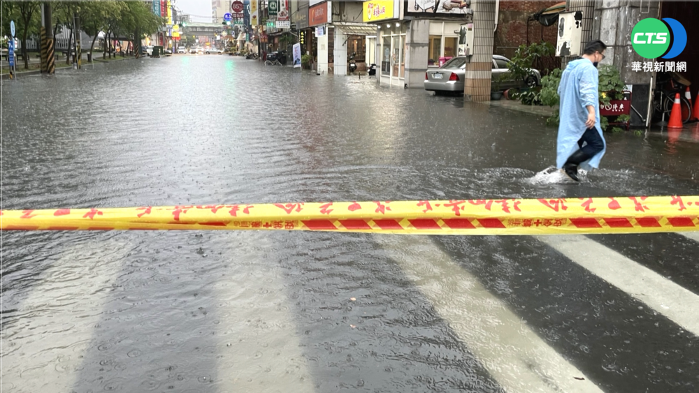 員林街道雨後積水 議員質疑排水閘門只開1/3
