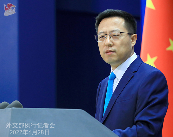 中國外交部發言人趙立堅(圖/中國外交部)
