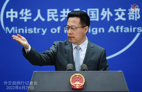 中國外交部發言人趙立堅(圖/中國外交部)