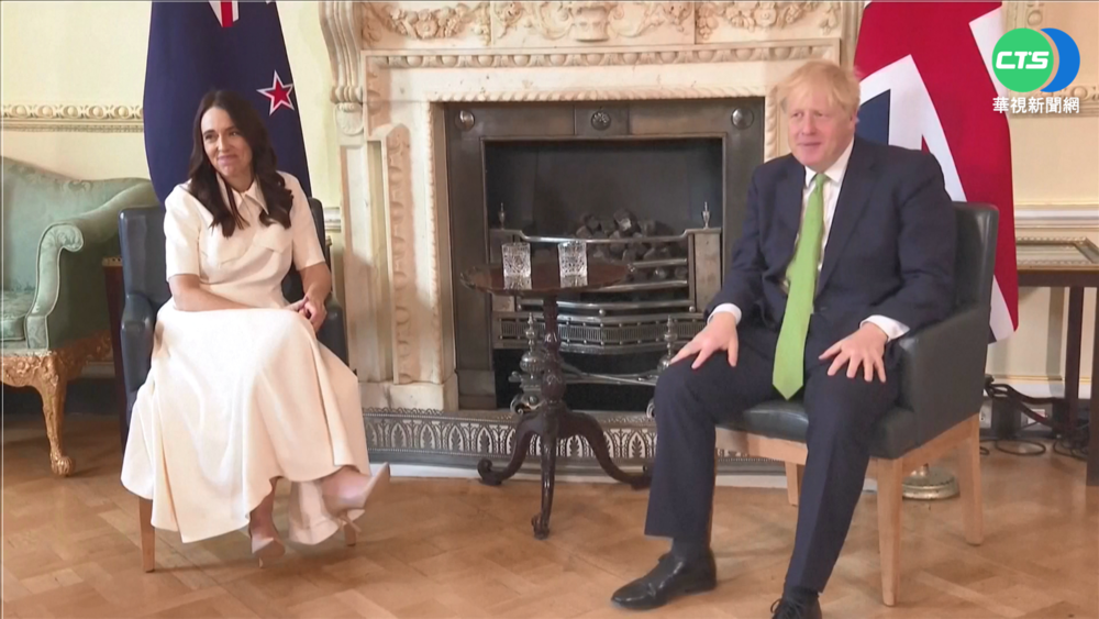紐國總理阿爾登會強森 強調"台海和平"重要