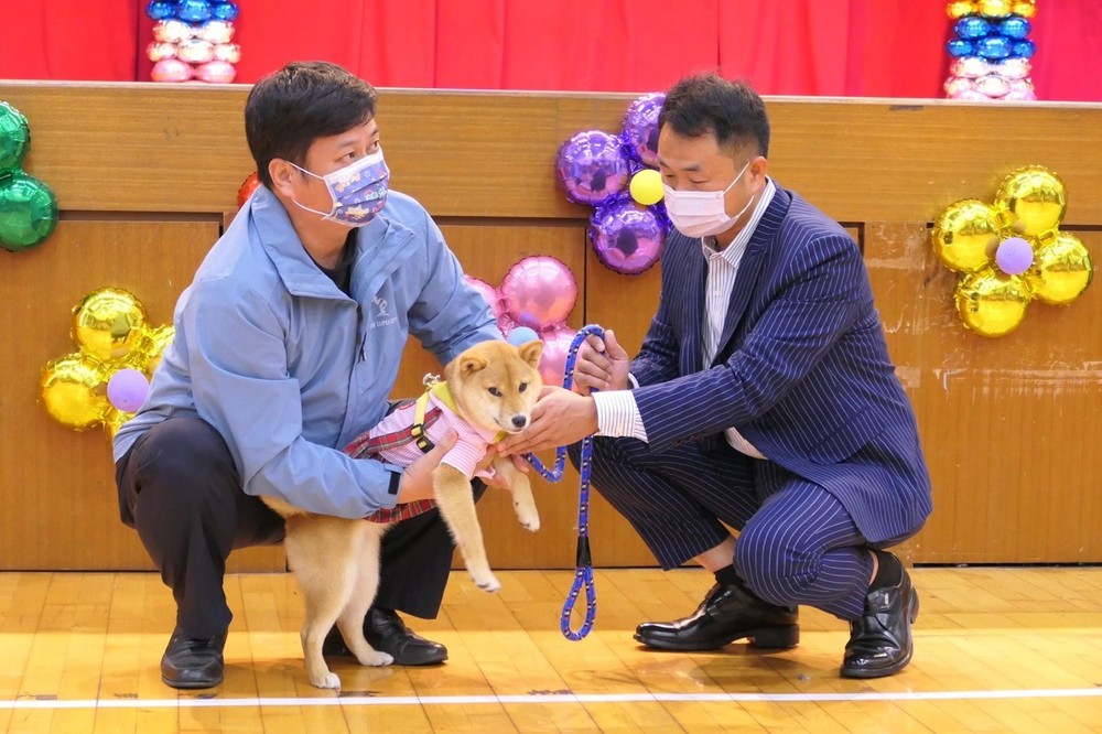 五股國小替旺柴辦迎新 / 圖片來源 新北市政府動物保護防疫處