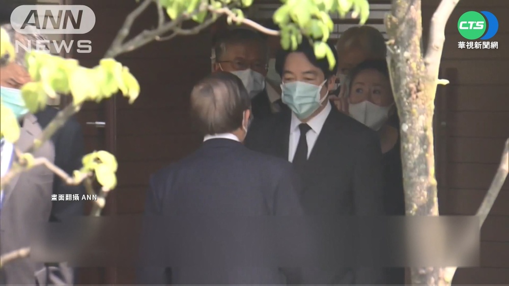 賴清德赴安倍住家悼念 日媒稱"台灣No.2"