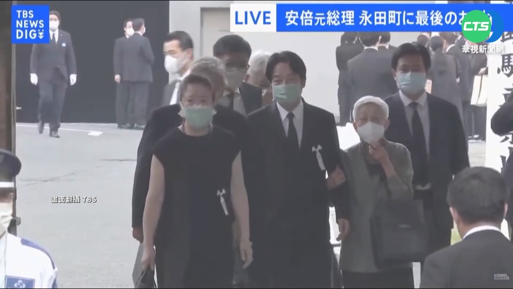 賴清德出席安倍告別式 37年訪日最高層級