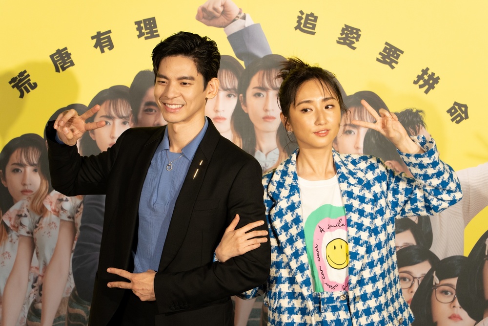 林柏宏（左）與柯佳嬿（右）高顏值CP組合（記者 王尊生攝）