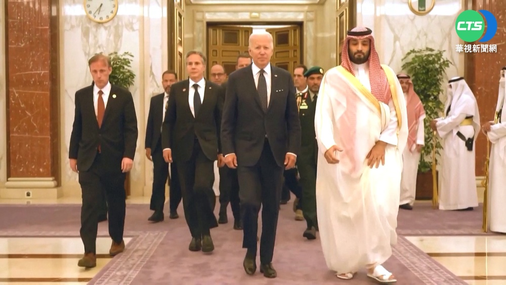 拜登抵沙烏地 會晤國王.王儲修復兩國關係