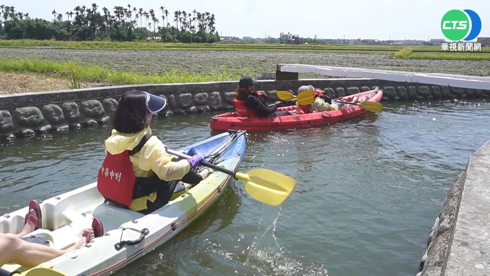 宜蘭田野祕境 隆恩圳變身獨木舟水道
