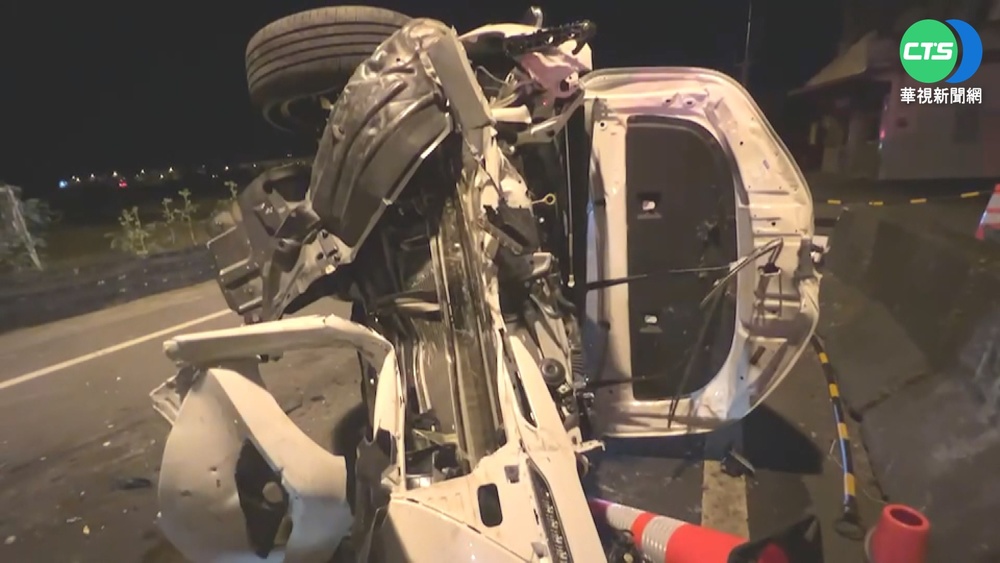 遊宜蘭!白車高速撞黑車 6人4重傷搶救中