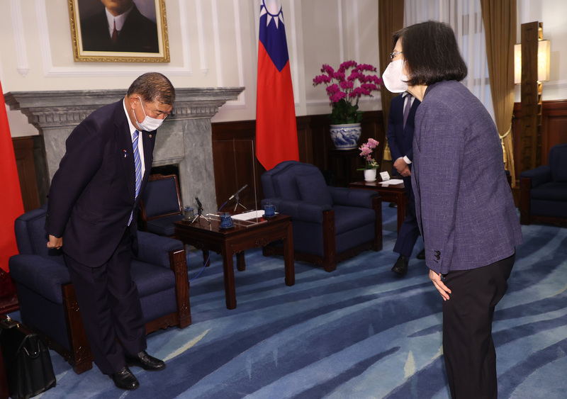 日眾議員石破茂高規格訪台 前往總統府晉見蔡英文