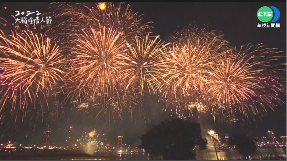 大稻埕煙火絢爛登場! 480秒點亮台北夜空