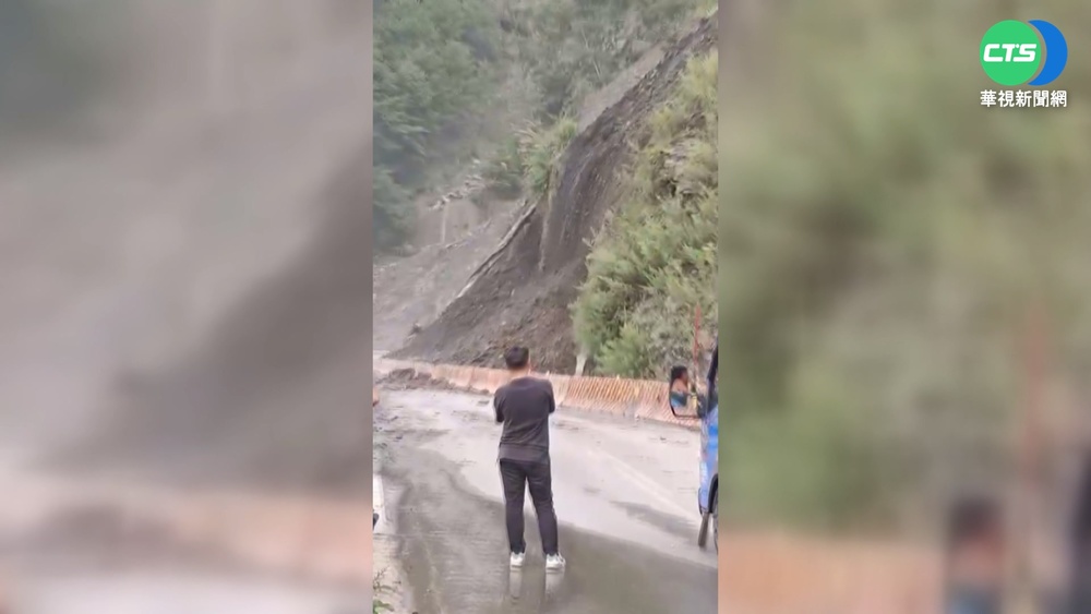 台8線梨山路段土石坍方 道路中斷緊急交管