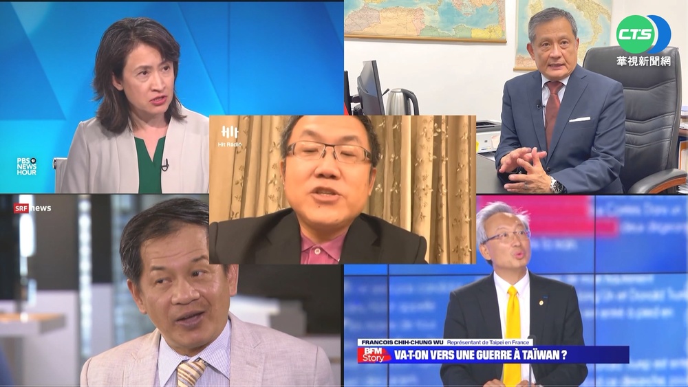 批中軍演鴨霸 我30駐外使節用當地母語發聲