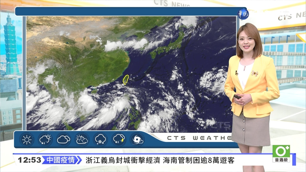 局部短暫雷陣雨 高溫36℃.外出防晒