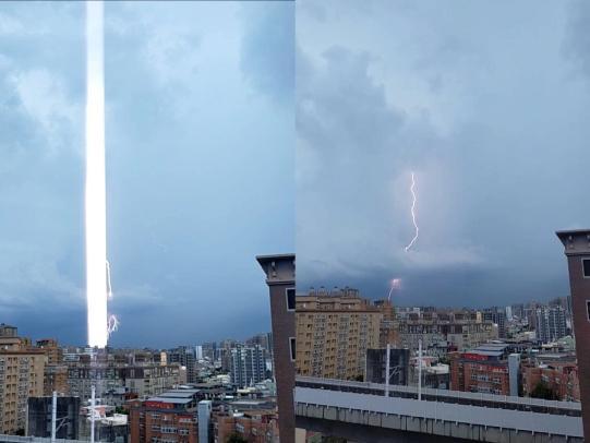 他PO網分享「一柱擎天」照 氣象局曝成因：對流旺盛