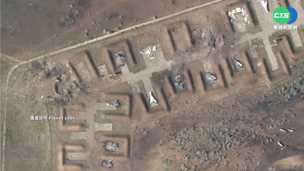 克里米亞俄軍基地爆炸 8架軍機遭摧毀