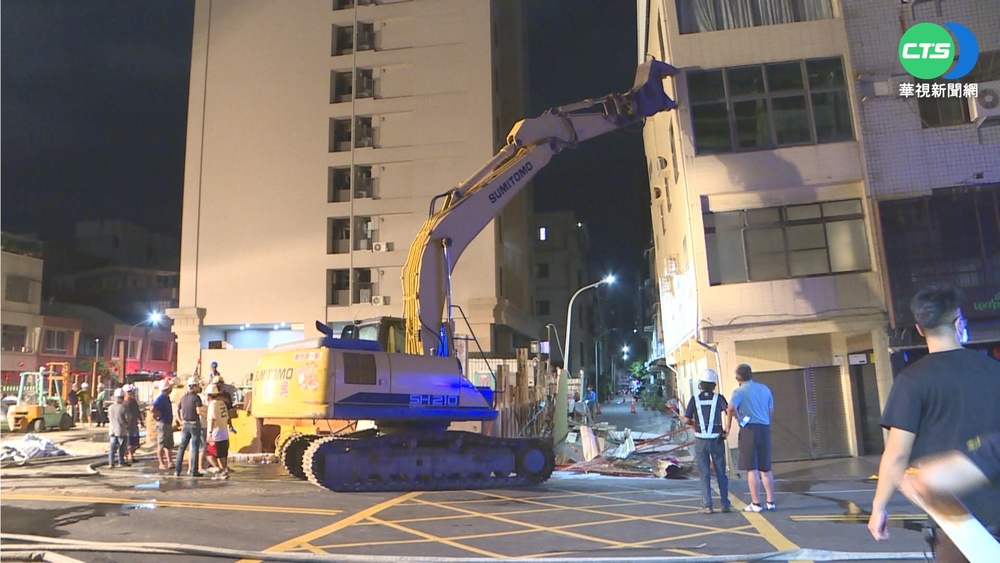 高雄前金工地2次塌陷 危及7棟鄰房撤20人