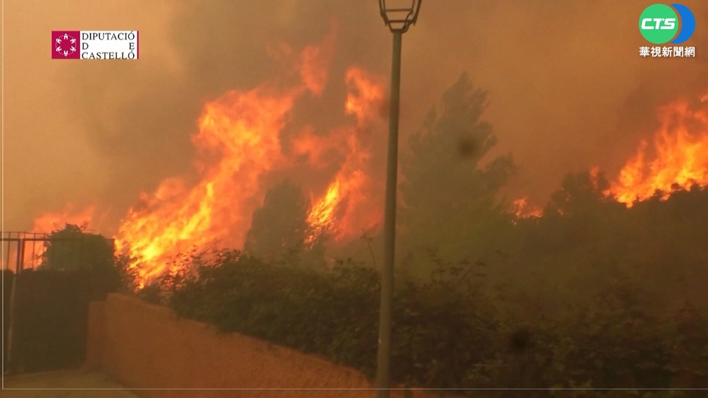 歐洲陷"水深火熱"! 野火燒西義 暴雨襲英法