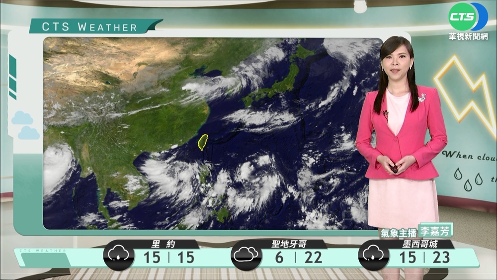 高壓影響各地高溫炎熱 注意午後雷陣雨