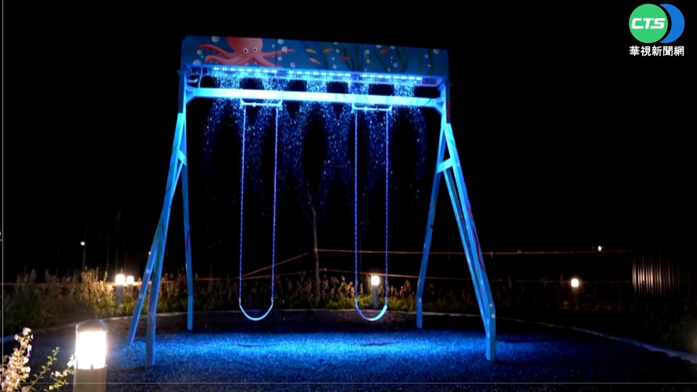 網美新景點 全台首座水舞鞦韆好消暑
